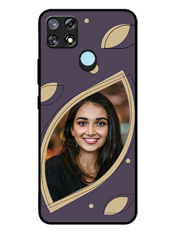 Custom Narzo 30A Custom Glass Mobile Case - Falling Leaf Design