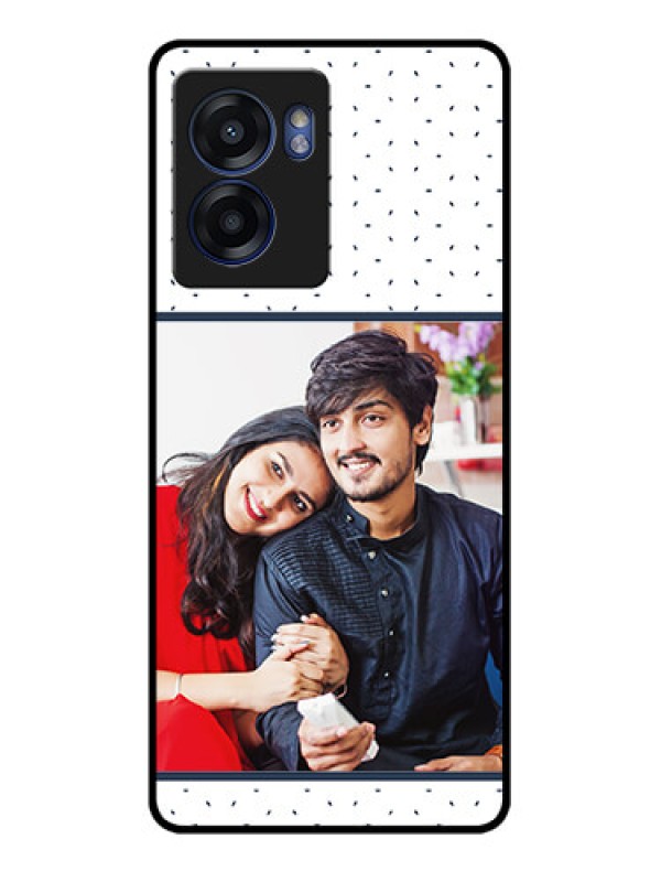 Custom Realme Narzo 50 5G Personalized Glass Phone Case - Premium Dot Design