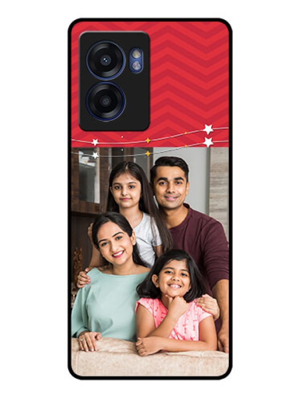 Custom Realme Narzo 50 5G Personalized Glass Phone Case - Happy Family Design
