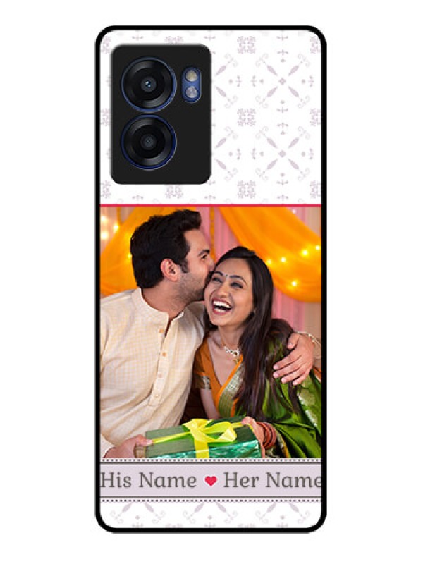 Custom Realme Narzo 50 5G Custom Glass Mobile Case - with Photo and Ethnic Design