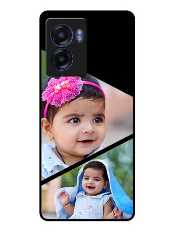 Custom Realme Narzo 50 5G Custom Glass Phone Case - Semi Cut Design