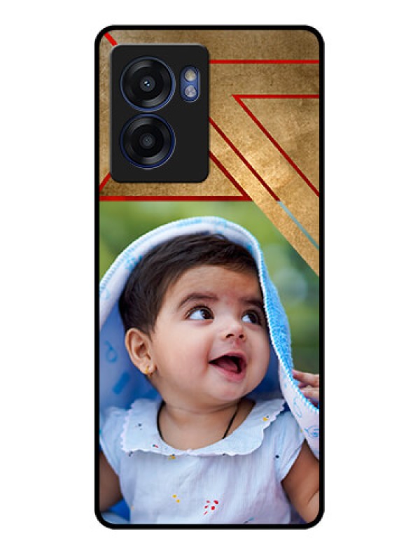 Custom Realme Narzo 50 5G Personalized Glass Phone Case - Gradient Abstract Texture Design