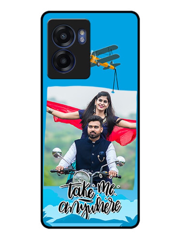 Custom Realme Narzo 50 5G Custom Glass Mobile Case - Traveller Design