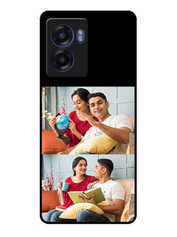 Custom Realme Narzo 50 5G 2 Images on Glass Phone Cover