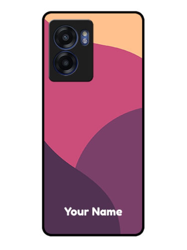 Custom Narzo 50 5G Custom Glass Phone Case - Mixed Multi-colour abstract art Design
