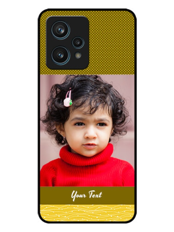 Custom Narzo 50 Pro 5G Custom Glass Phone Case - Simple Green Color Design