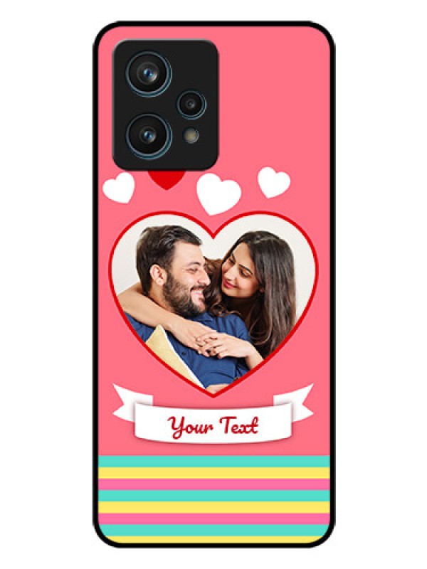 Custom Narzo 50 Pro 5G Photo Printing on Glass Case - Love Doodle Design