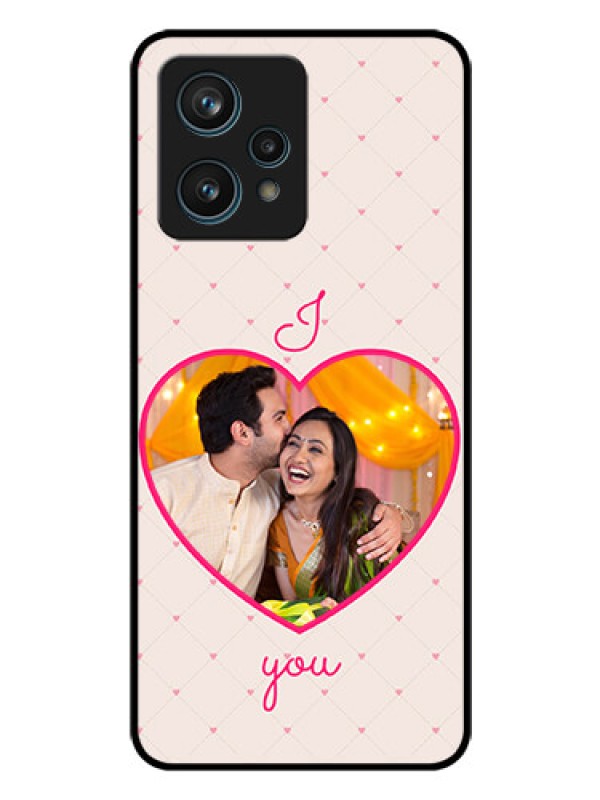 Custom Narzo 50 Pro 5G Custom Glass Mobile Case - Heart Shape Design