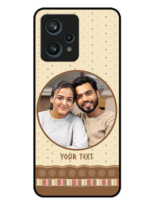 Custom Narzo 50 Pro 5G Custom Glass Mobile Case - Brown Dotted Mobile Case Design