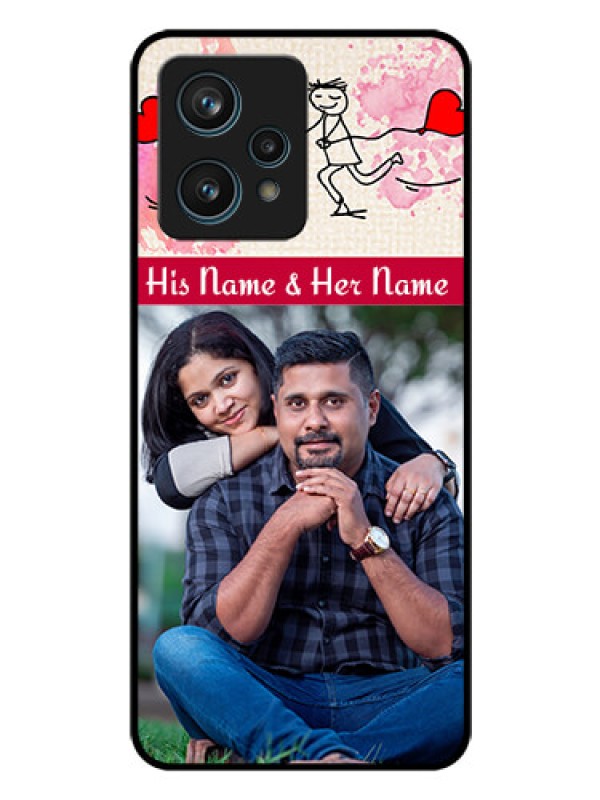 Custom Narzo 50 Pro 5G Photo Printing on Glass Case - You and Me Case Design