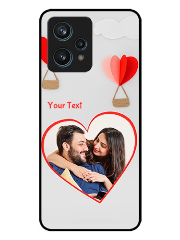 Custom Narzo 50 Pro 5G Custom Glass Mobile Case - Parachute Love Design