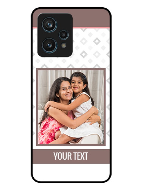 Custom Narzo 50 Pro 5G Photo Printing on Glass Case - Simple Diamond Design