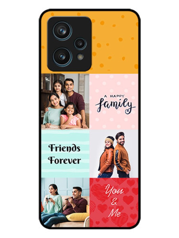 Custom Narzo 50 Pro 5G Personalized Glass Phone Case - Images with Quotes Design