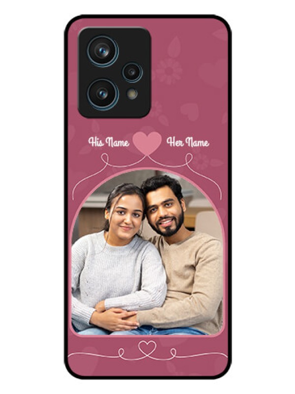 Custom Narzo 50 Pro 5G Photo Printing on Glass Case - Love Floral Design