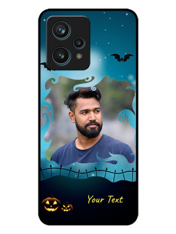 Custom Narzo 50 Pro 5G Custom Glass Phone Case - Halloween frame design