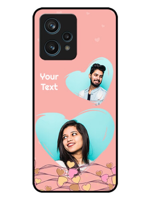Custom Narzo 50 Pro 5G Custom Glass Mobile Case - Love Doodle Design