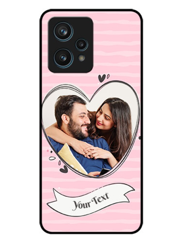 Custom Narzo 50 Pro 5G Custom Glass Phone Case - Vintage Heart Design