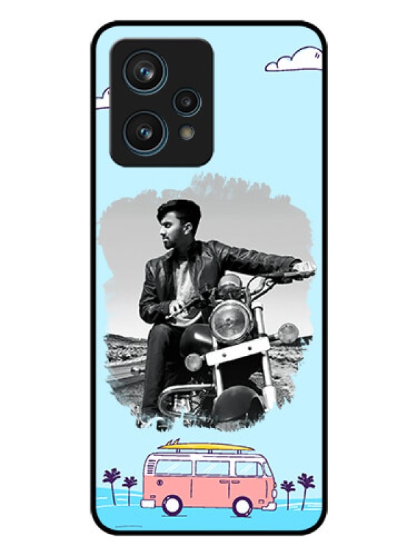 Custom Narzo 50 Pro 5G Photo Printing on Glass Case - Travel & Adventure Design