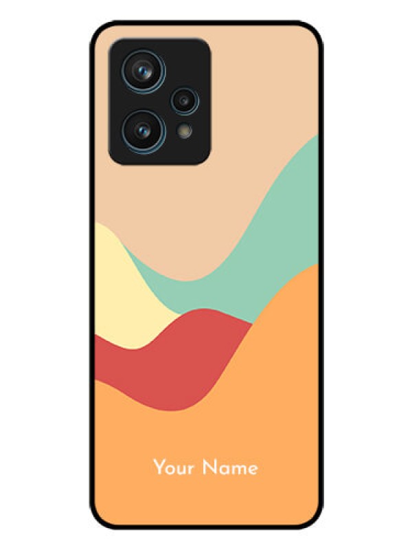 Custom Narzo 50 Pro 5G Personalized Glass Phone Case - Ocean Waves Multi-colour Design