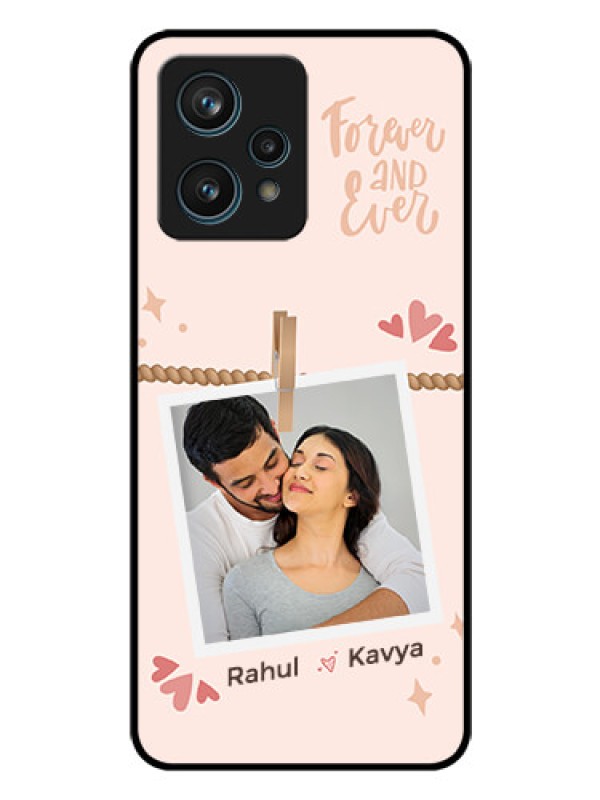 Custom Narzo 50 Pro 5G Custom Glass Phone Case - Forever and ever love Design