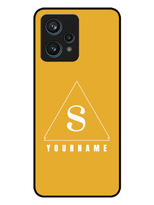 Custom Narzo 50 Pro 5G Personalized Glass Phone Case - simple triangle Design