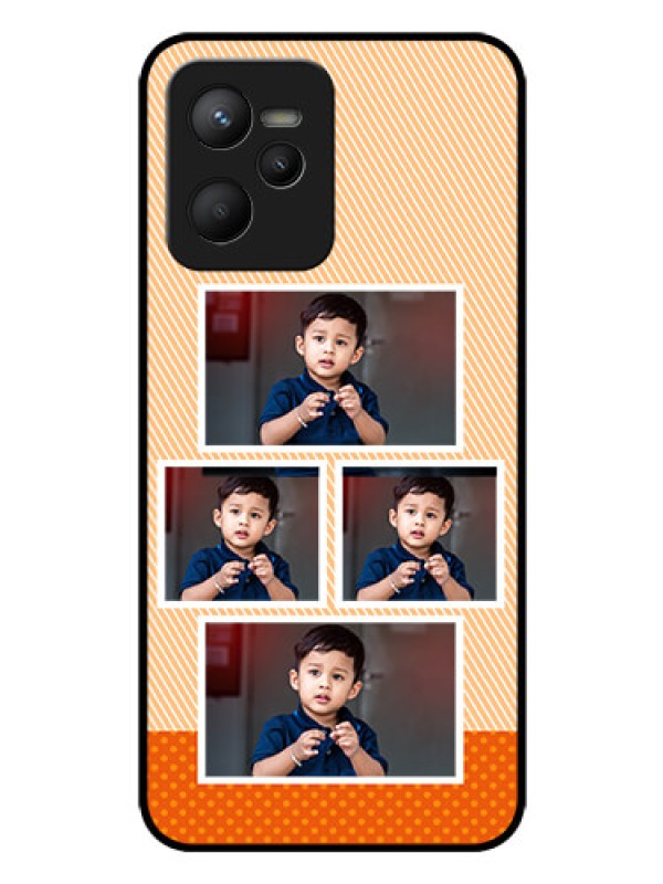 Custom Narzo 50A Prime Photo Printing on Glass Case - Bulk Photos Upload Design