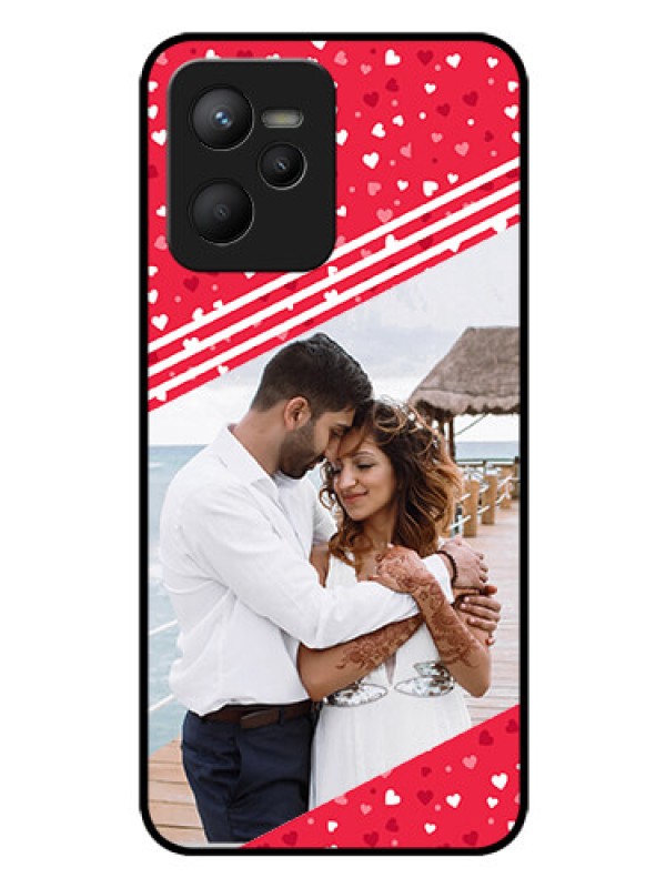 Custom Narzo 50A Prime Custom Glass Mobile Case - Valentines Gift Design