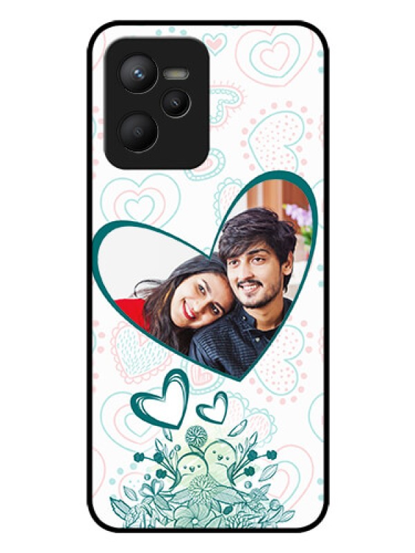 Custom Narzo 50A Prime Photo Printing on Glass Case - Premium Couple Design