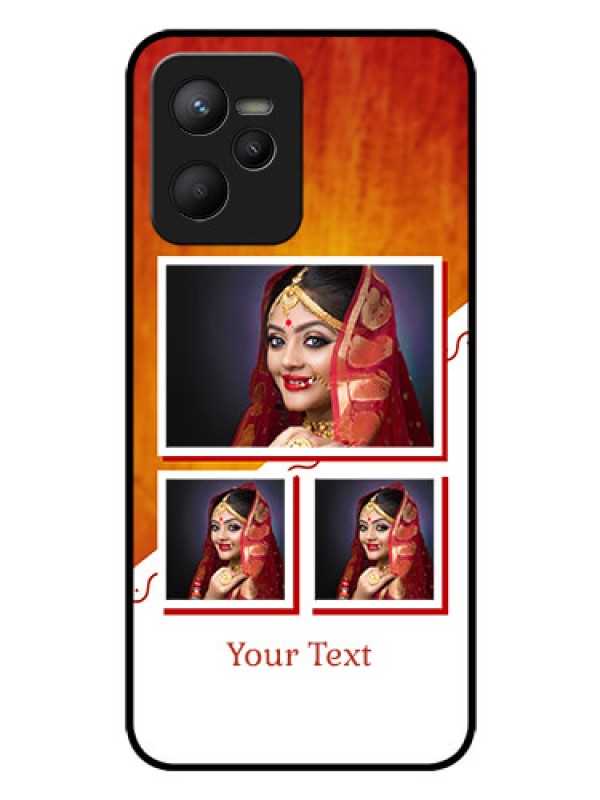 Custom Narzo 50A Prime Custom Glass Phone Case - Wedding Memories Design