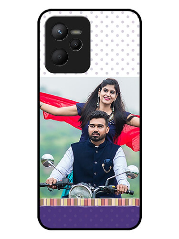 Custom Narzo 50A Prime Photo Printing on Glass Case - Cute Family Design