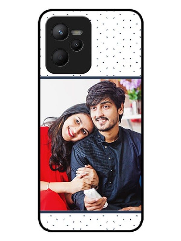 Custom Narzo 50A Prime Personalized Glass Phone Case - Premium Dot Design