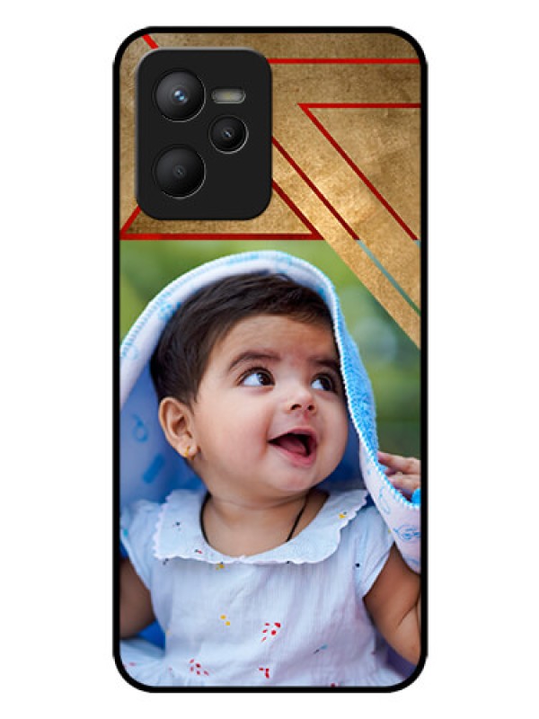 Custom Narzo 50A Prime Personalized Glass Phone Case - Gradient Abstract Texture Design