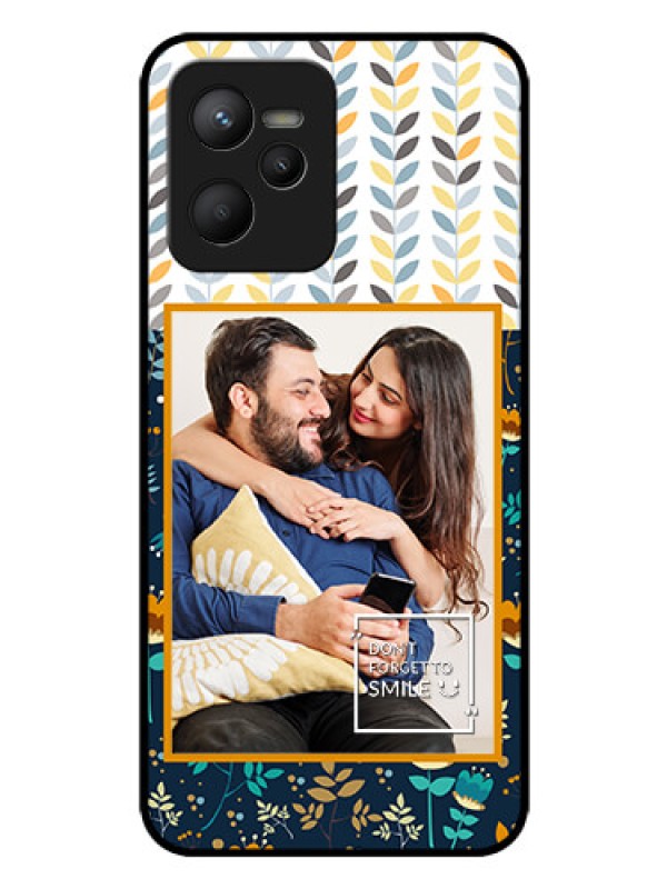 Custom Narzo 50A Prime Custom Glass Mobile Case - Pattern Design