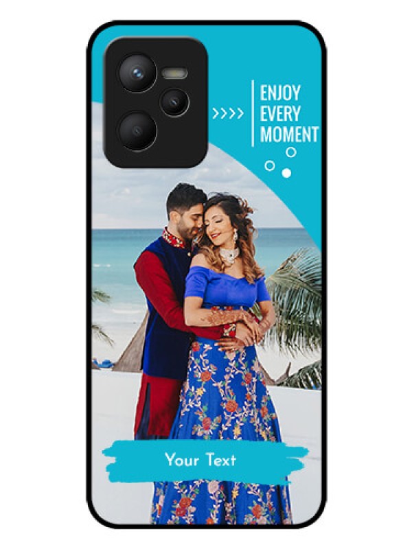 Custom Narzo 50A Prime Custom Glass Mobile Case - Happy Moment Design