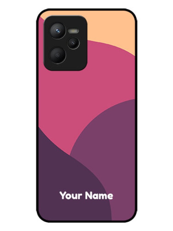 Custom Narzo 50A Prime Custom Glass Phone Case - Mixed Multi-colour abstract art Design