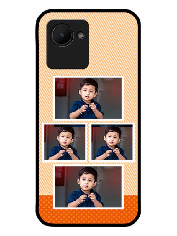 Custom Narzo 50i Prime Photo Printing on Glass Case - Bulk Photos Upload Design