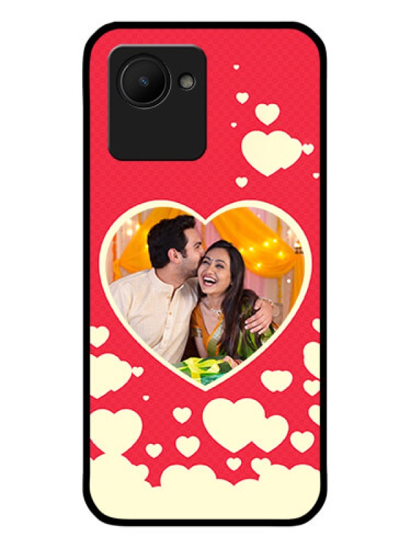 Custom Narzo 50i Prime Custom Glass Mobile Case - Love Symbols Phone Cover Design