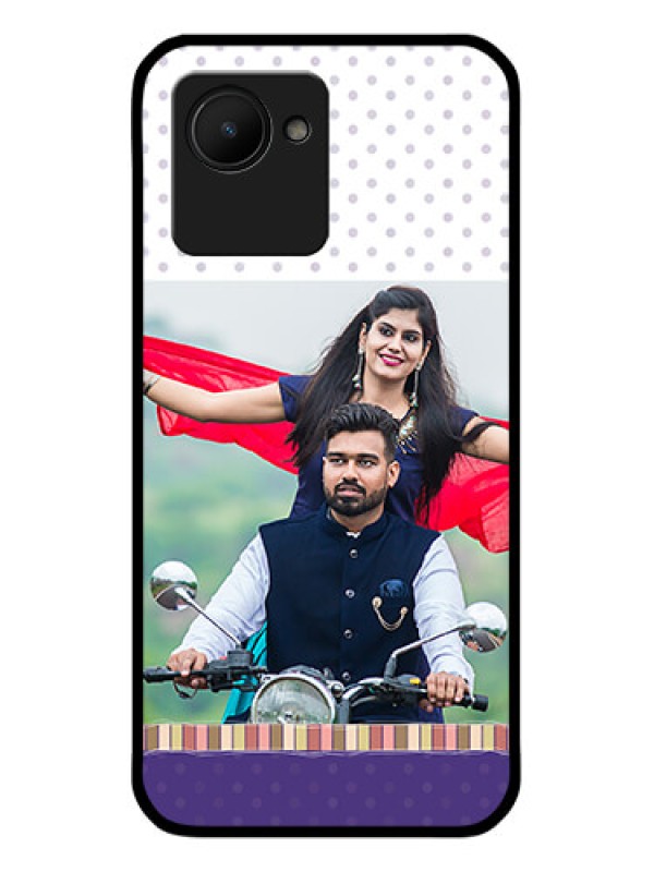 Custom Narzo 50i Prime Photo Printing on Glass Case - Cute Family Design