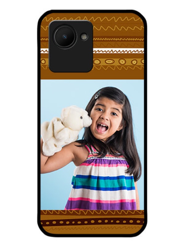 Custom Narzo 50i Prime Custom Glass Phone Case - Friends Picture Upload Design