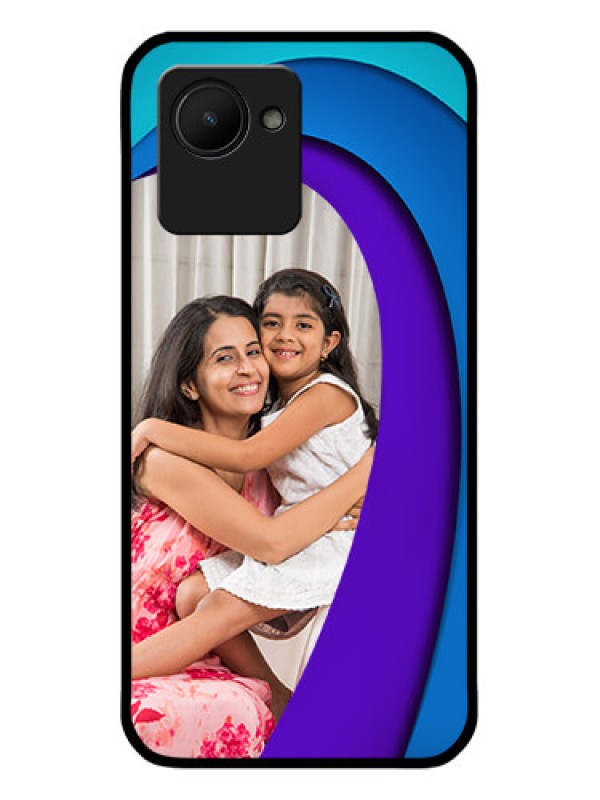 Custom Narzo 50i Prime Photo Printing on Glass Case - Simple Pattern Design