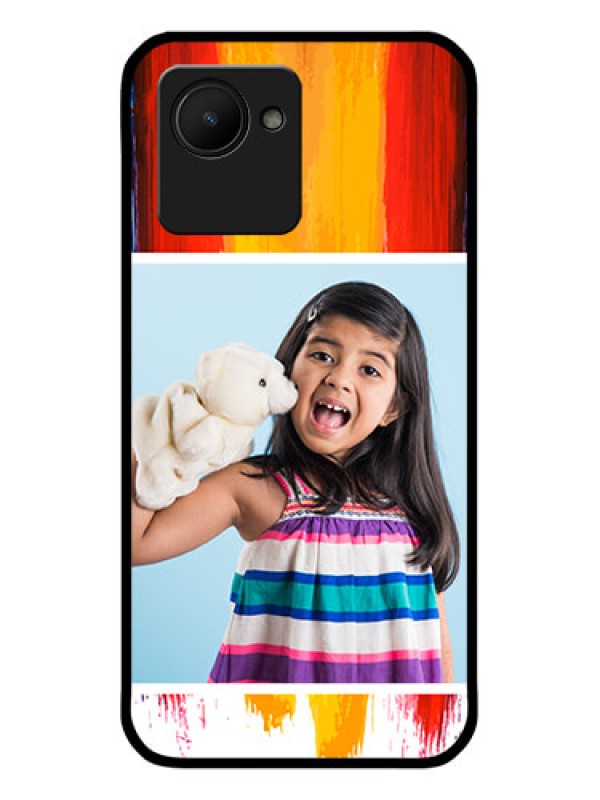 Custom Narzo 50i Prime Personalized Glass Phone Case - Multi Color Design