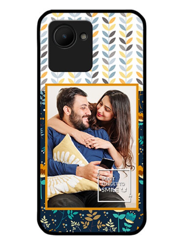 Custom Narzo 50i Prime Custom Glass Mobile Case - Pattern Design