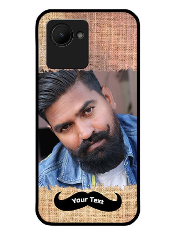 Custom Narzo 50i Prime Personalized Glass Phone Case - with Texture Design