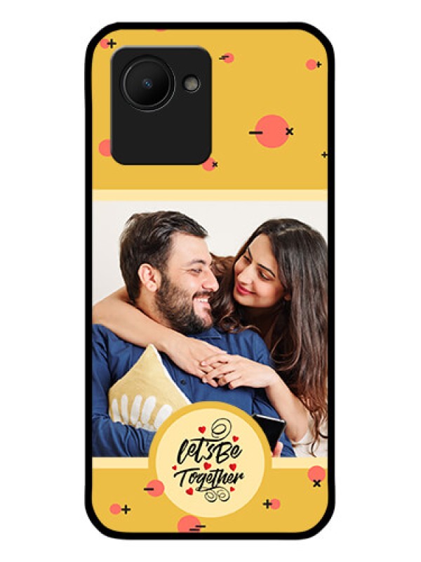 Custom Narzo 50I Prime Photo Printing on Glass Case - Lets be Together Design