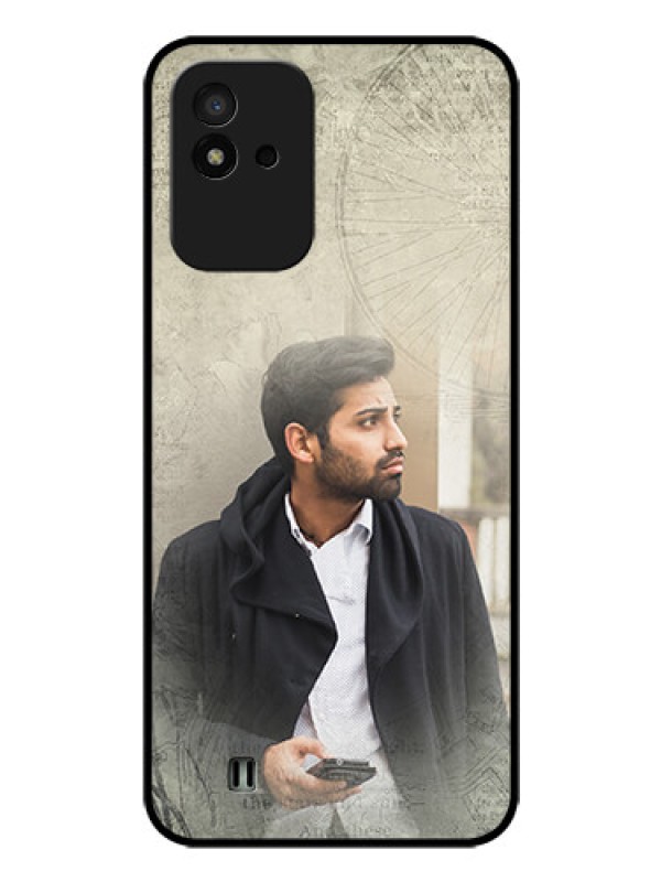 Custom Realme Narzo 50i Custom Glass Phone Case - with vintage design