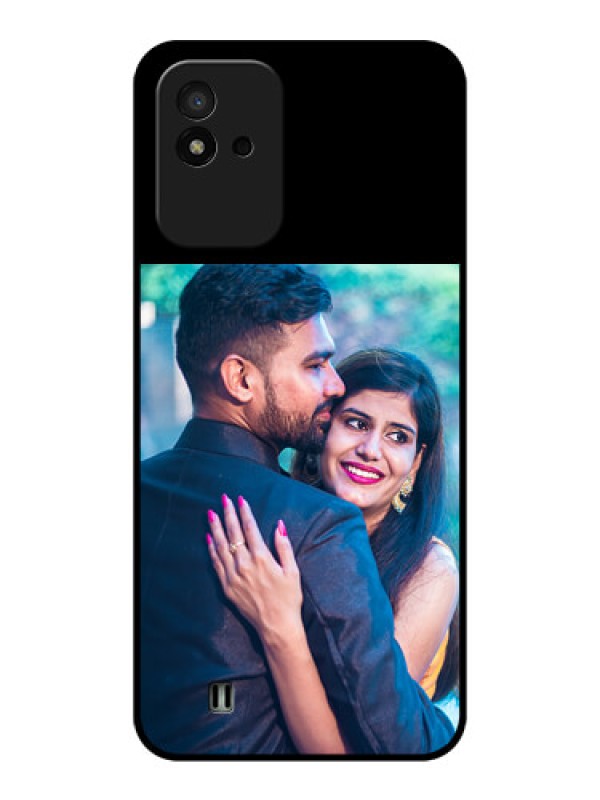 Custom Narzo 50I Custom Glass Phone Case - Upload Full Picture With Custom Color Design