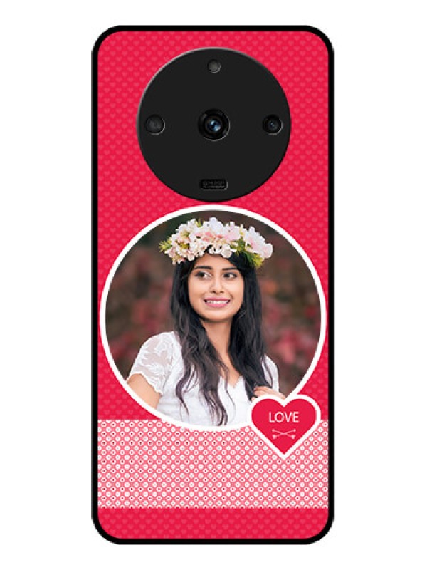 Custom Realme Narzo 60 5G Personalised Glass Phone Case - Pink Pattern Design