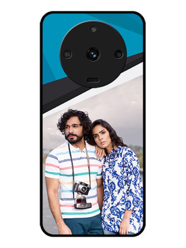 Custom Realme Narzo 60 5G Photo Printing on Glass Case - Simple Pattern Photo Upload Design