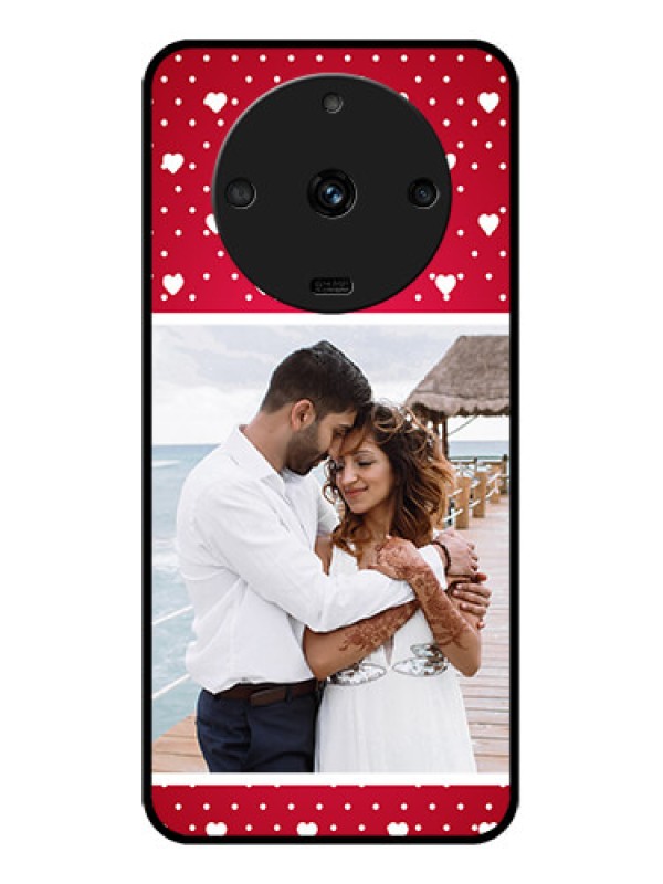 Custom Realme Narzo 60 5G Photo Printing on Glass Case - Hearts Mobile Case Design