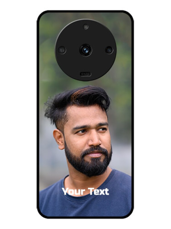 Custom Realme Narzo 60 5G Glass Mobile Cover: Photo with Text
